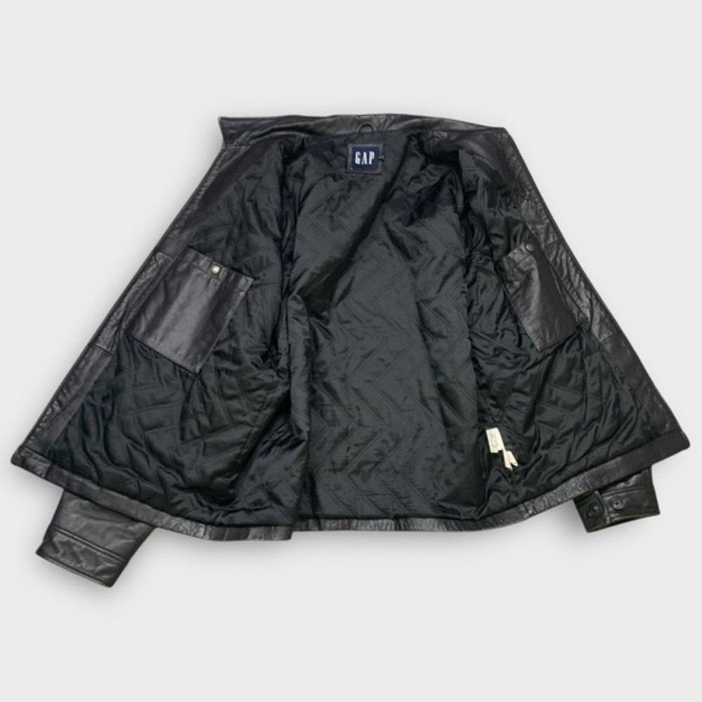 Vintage 90s GAP Downtown Leather Jacket - Picture 10 of 13